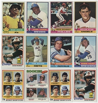 1976-1978 Topps Baseball Complete and Near Sets Collection (4)